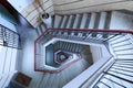 Spiral Stair in an Old Building, Shanghai, China Royalty Free Stock Photo