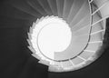 Spiral Staircase Architecture details space Black and white Royalty Free Stock Photo