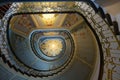 Spiral staircase in the Art Nouveau style