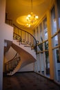 Spiral staircase in a beautiful house Royalty Free Stock Photo