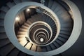 spiral staircase in the church Royalty Free Stock Photo