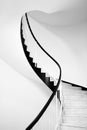 Spiral staircase details with beautiful curve and subtle shadow