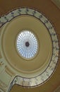 Spiral staircase and dome inside Courtauld Gallery, Somerset House, London Royalty Free Stock Photo