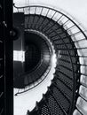 Black And White, Abstract, Lighthouse Stairs