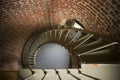 Spiral Staircase Historic Lighthouse Interior Architecture Brick Royalty Free Stock Photo