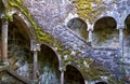 Spiral staircase in Initiation Wells of Quinta da Regaleira. Sintra. Portugal