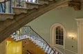 Spiral staircase inside the Courtauld Gallery, Somerset House, London Royalty Free Stock Photo