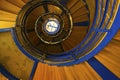 Spiral staircase inside the lighthouse of FlÃÂ¼gge Royalty Free Stock Photo