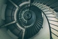 Spiral Staircase inside lighthouse Royalty Free Stock Photo