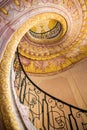 Spiral Staircase between the library and church in Melk Abbey