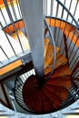Spiral staircase on the lookout tower, Czech Republic
