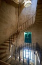 The spiral staircase in the Malta Maritime Museum in Vittoriosa.