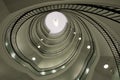 Spiral staircase of modern office building in Okraglak in Poznan, Poland Royalty Free Stock Photo