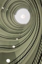 Spiral staircase of modern office building in Okraglak in Poznan, Poland Royalty Free Stock Photo