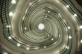 Spiral staircase of modern office building in Okraglak in Poznan, Poland Royalty Free Stock Photo