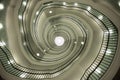 Spiral staircase of modern office building in Okraglak in Poznan, Poland Royalty Free Stock Photo