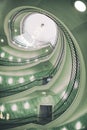 Spiral staircase of modern office building in Okraglak in Poznan, Poland Royalty Free Stock Photo