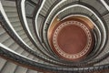 Spiral staircase of modern office building in Okraglak in Poznan, Poland Royalty Free Stock Photo