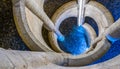 Spiral staircase of the Munot fortification in Schaffhausen, Switzerland...IMAGE Royalty Free Stock Photo