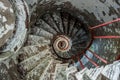 Spiral staircase on a old Lighthouse Royalty Free Stock Photo