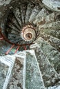 Spiral staircase on a old Lighthouse Royalty Free Stock Photo