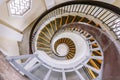 Spiral Staircase in the pagoda at the Chinese and Japanese Garden Royalty Free Stock Photo