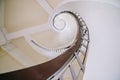 Spiral Staircase in the pagoda at the Chinese and Japanese Garden Royalty Free Stock Photo