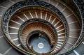 Spiral staircase and stairs of the Vatican city museums in Rome , Italy Royalty Free Stock Photo