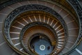 Spiral staircase and stairs of the Vatican city museums in Rome , Italy Royalty Free Stock Photo