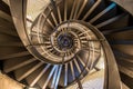 Spiral staircase in tower - interior architecture of building