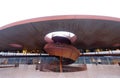 Spiral staircases of the Antinori , Chianti classic winery designed for gravity flow vinification, Bargino, Florence, Italy