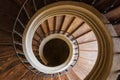 Spiral stairs of Cathedral of the Assumption of Our Lady at Sedlec, Santiny Royalty Free Stock Photo