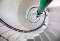 Spiral stairs in lighthouse Royalty Free Stock Photo