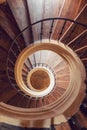 Spiral stairs like snail, Kutna Hora, Czech Republic Royalty Free Stock Photo