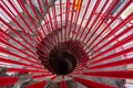 The spiral stairs in the Ljubljana Castle Royalty Free Stock Photo