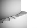 Spiral stairs rendered Royalty Free Stock Photo