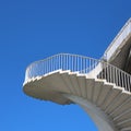 Spiral stairs to heaven Royalty Free Stock Photo