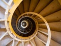 Spiral stairs. Turning staircasein lighthouse, travel Royalty Free Stock Photo