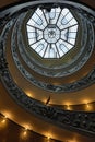 Spiral stairs in the Vatican Museum Royalty Free Stock Photo