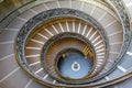 Spiral stairs in Vatican museum Royalty Free Stock Photo
