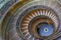 Spiral stairs of the Vatican Museums, Vatican City, Italy. Royalty Free Stock Photo