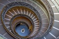 Spiral stairs of the Vatican Museums, Vatican City, Italy. Royalty Free Stock Photo