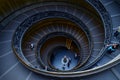 Spiral stairs of the Vatican Museums in Vatican, Rome, Italy Royalty Free Stock Photo