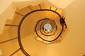 Spiral stairs view Royalty Free Stock Photo