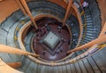 Spiral stairway to where guru is aikyamanatap, Sri Sangameshwar Temple, Bagalkot, Karnataka, India