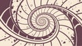 Spiral tunnel pattern design, abstract and hypnotic background element vector design Generative AI Royalty Free Stock Photo