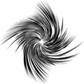 Spiral, twirl illustration. Abstract element with radial style Royalty Free Stock Photo