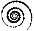 Spiral, twirl illustration. Abstract element with radial style Royalty Free Stock Photo