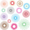 Spiral Vector Colourful Design