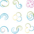 Spiral, wave, flourish Royalty Free Stock Photo